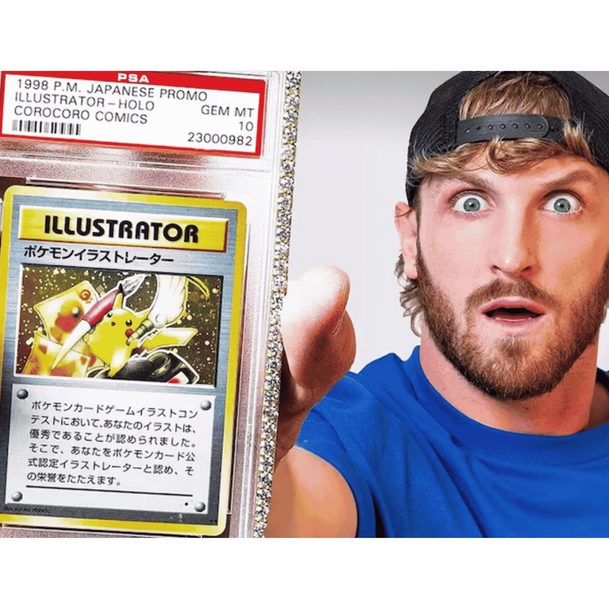 Verdens dyreste Pokémon-kort nettopp solgt – for 126 millioner kroner! Person viser fram kortet med overrasket uttrykk.
