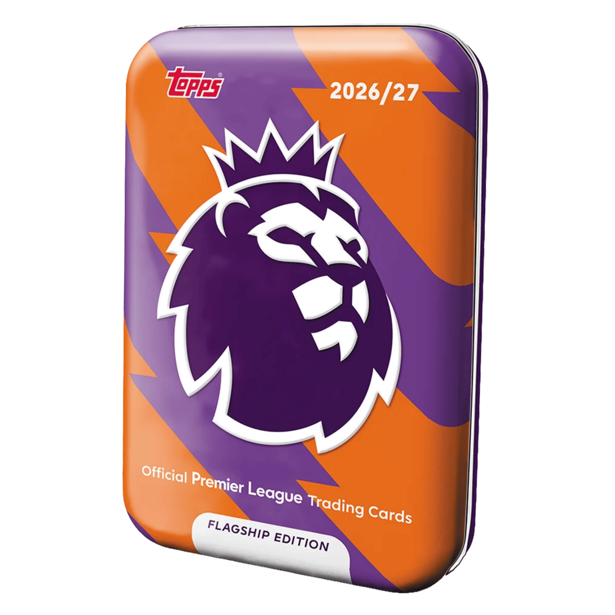 Topps Premier League 2026/27 Mega Tin – Assortert, offisiell boks for Premier League trading cards.