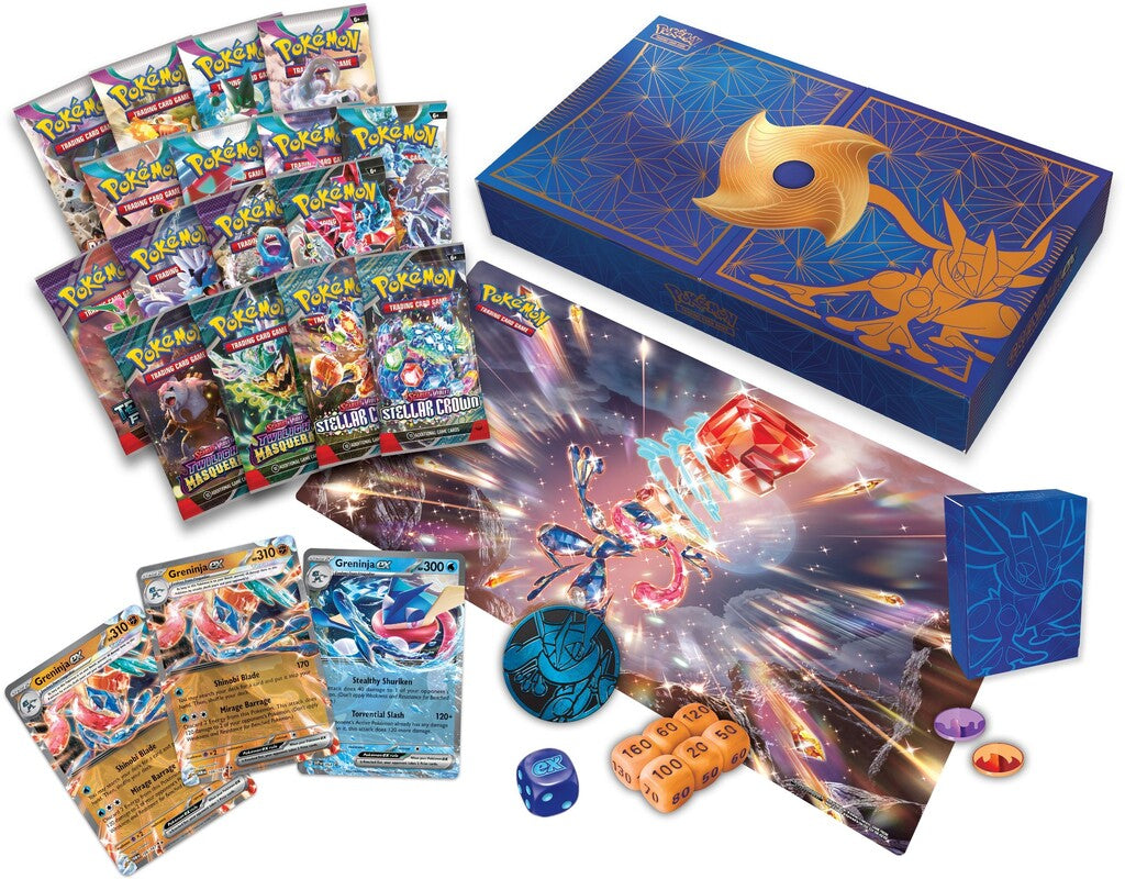 Pokemon Greninja Ex Ultra Premium Collection innhold