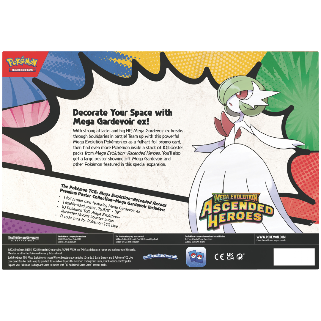 Pokémon: Ascended Heroes Premium Poster Collection - Mega Gardevoir ex ( Max 1 Pr Kunde)