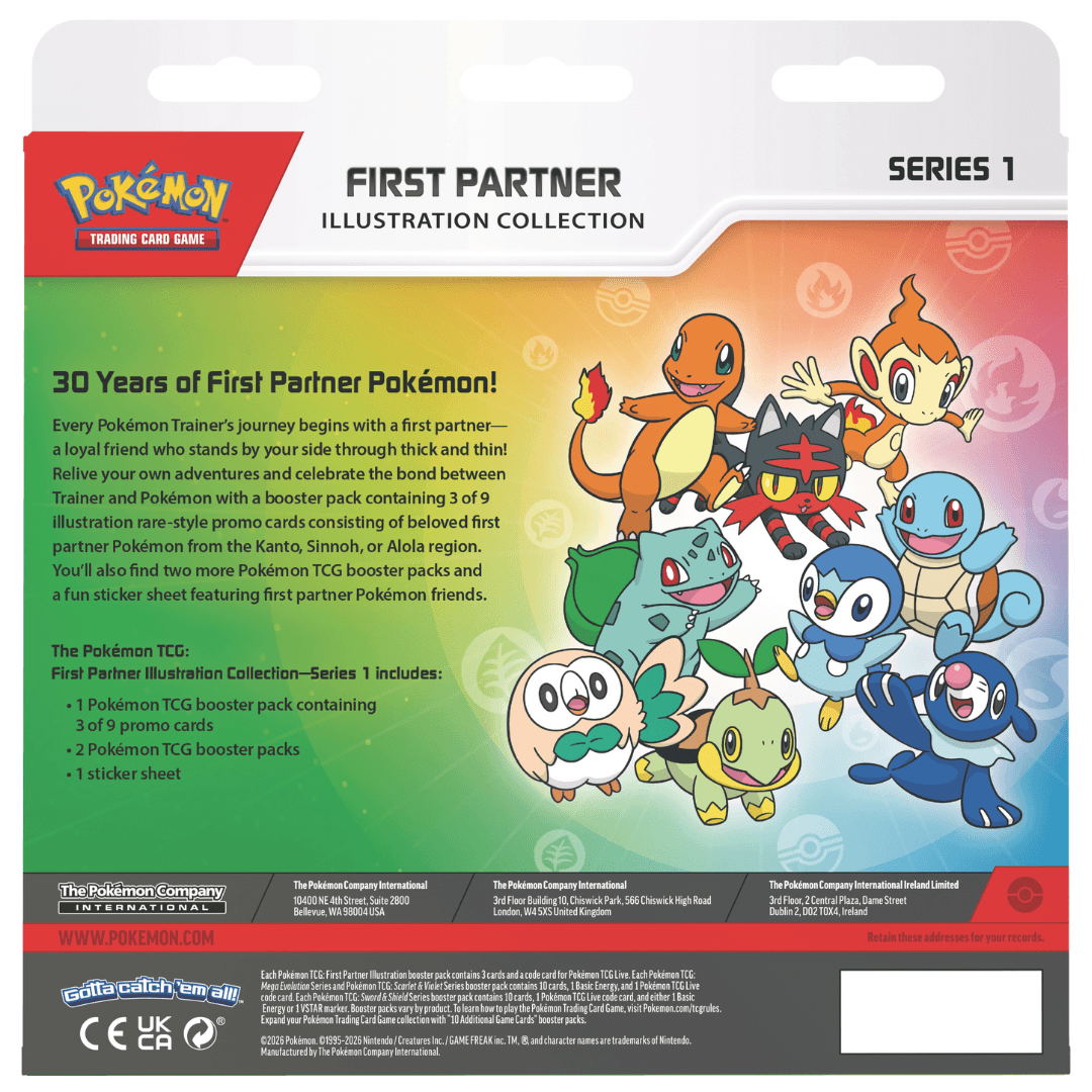 Pokémon: First Partner Illustration Collection - Series 1 ( Max 1 Pr Kunde)