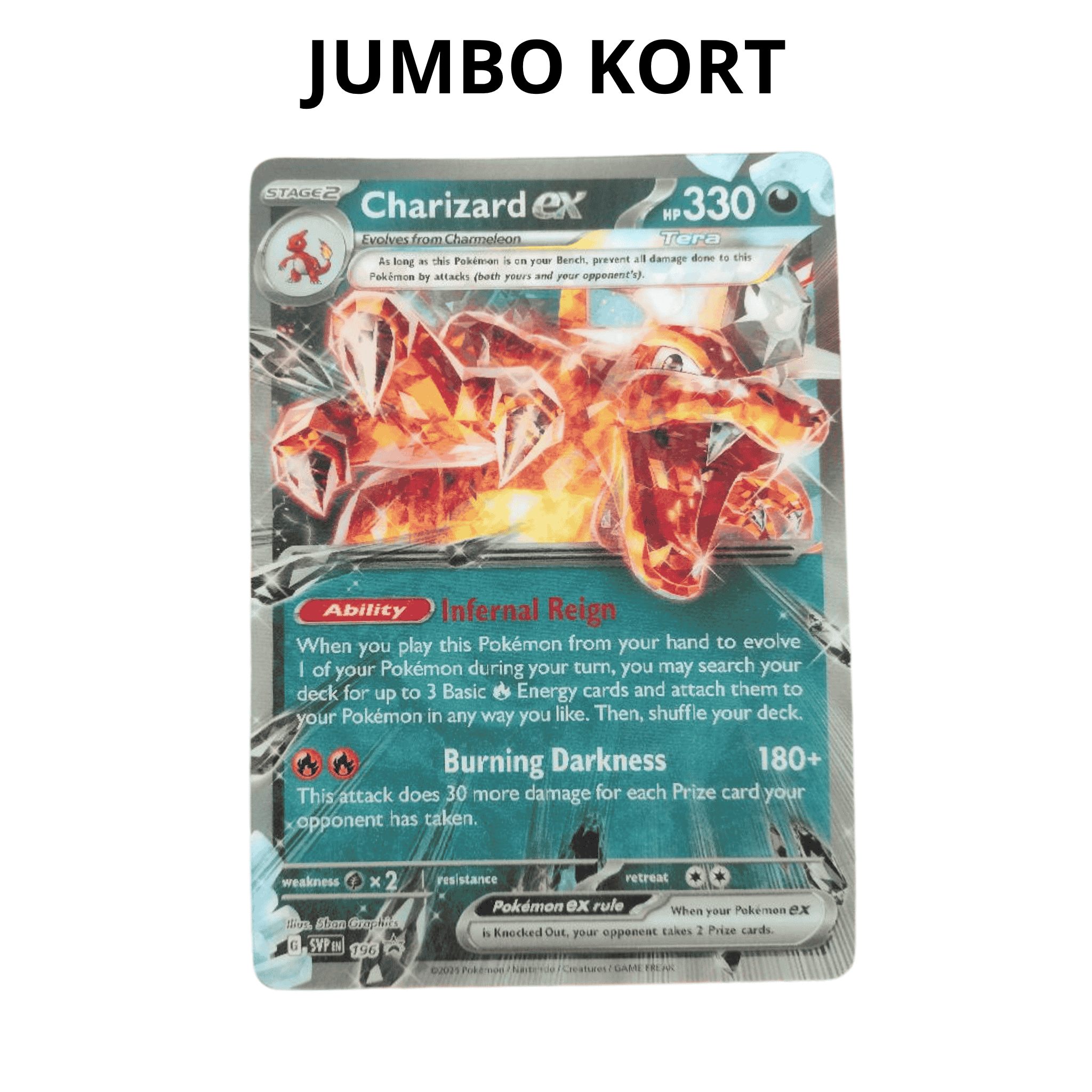 Charizard lentikulært jumbo kort