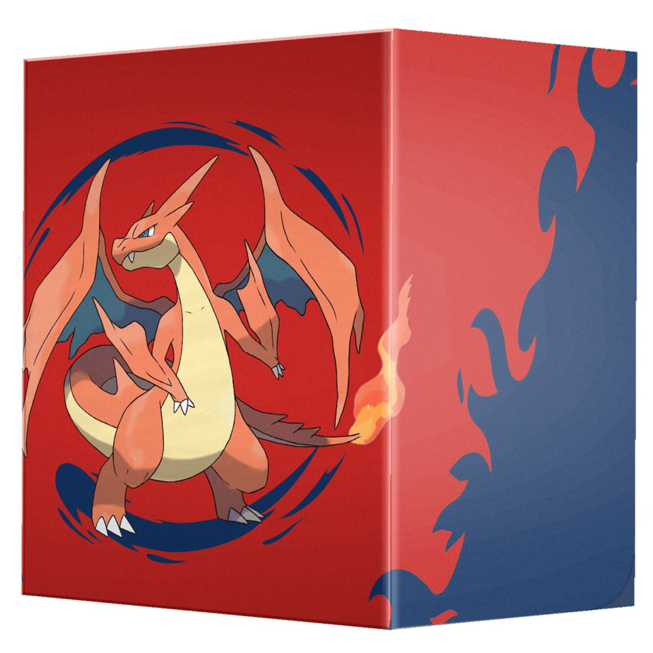 Deck Box: Pokemon: Mega Charizard Y featuring Mega Charizard Y on a vibrant red and blue background.
