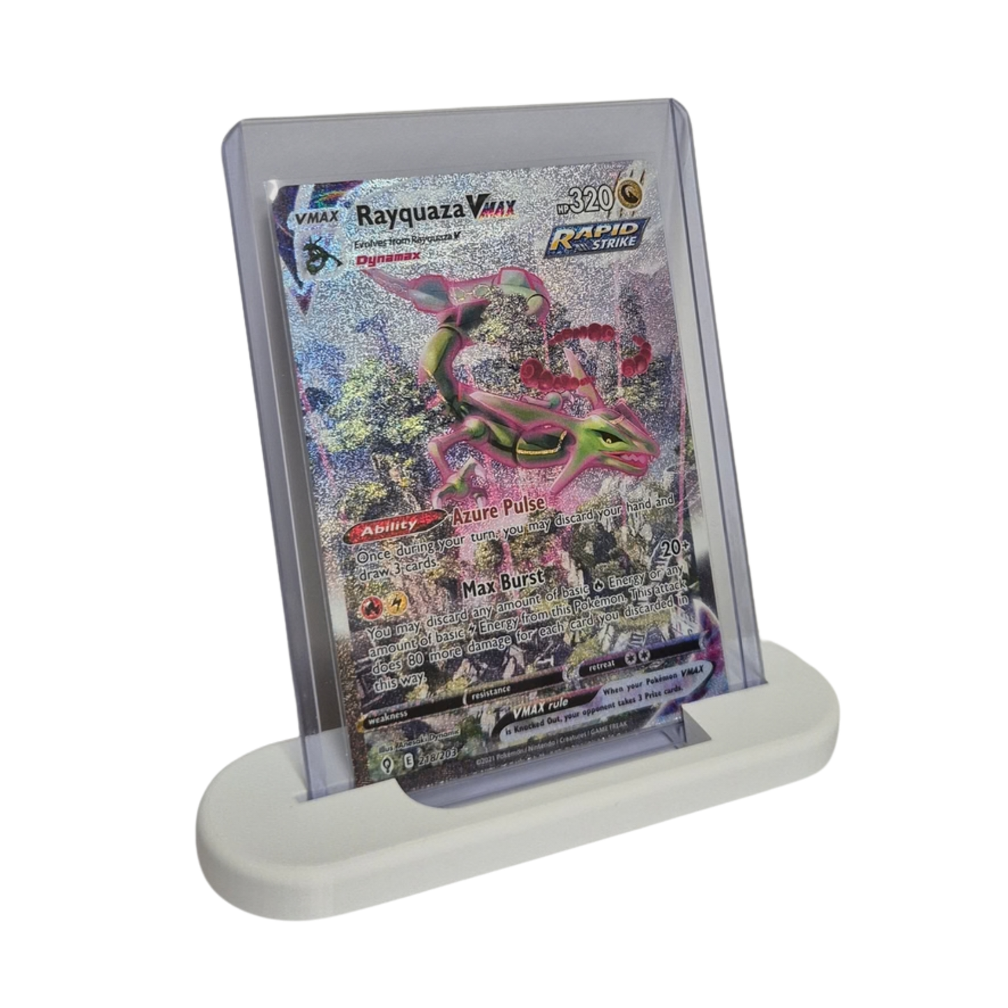 Epicards toploader stand/stativ hvit