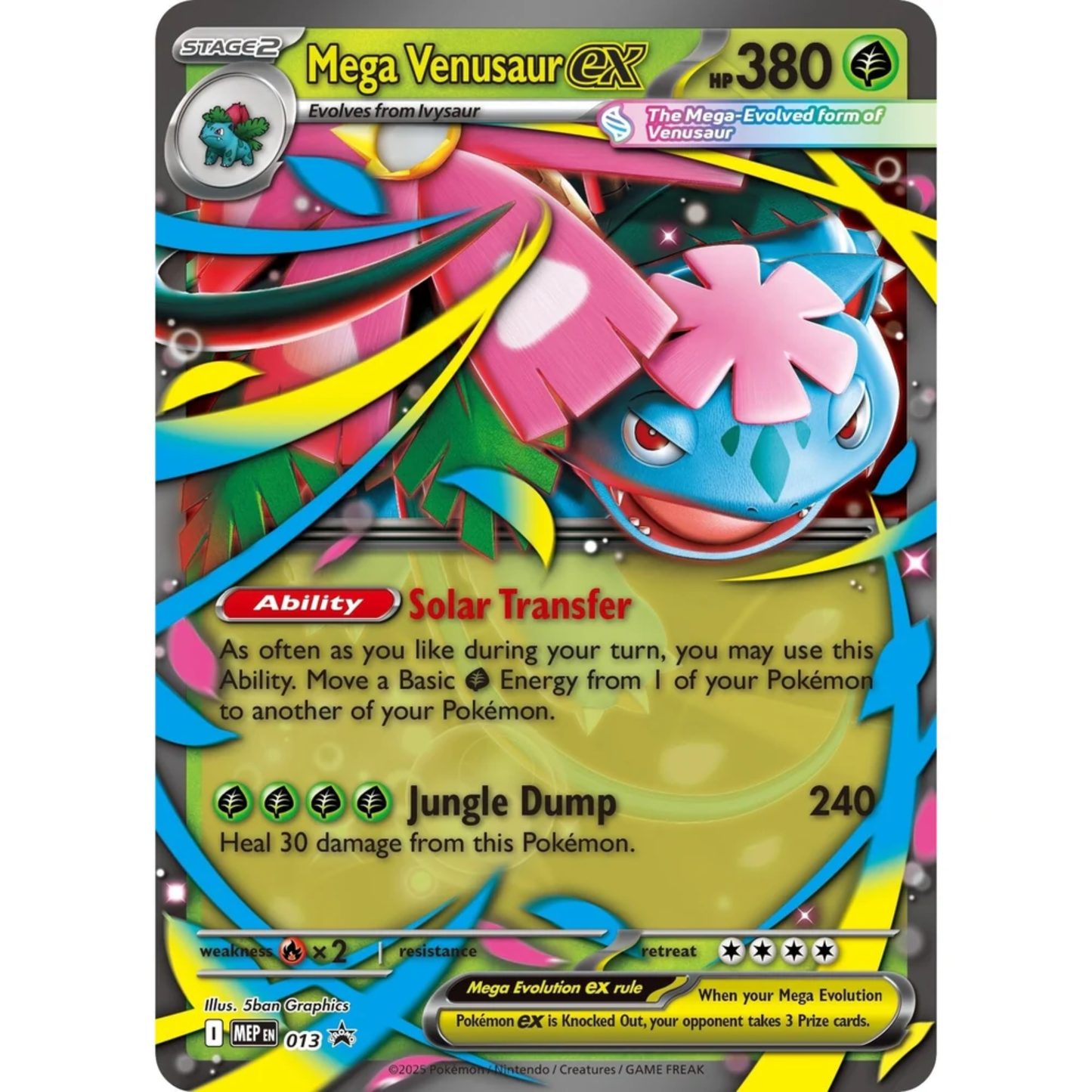 Mega Venusaur EX ME-Promo 013