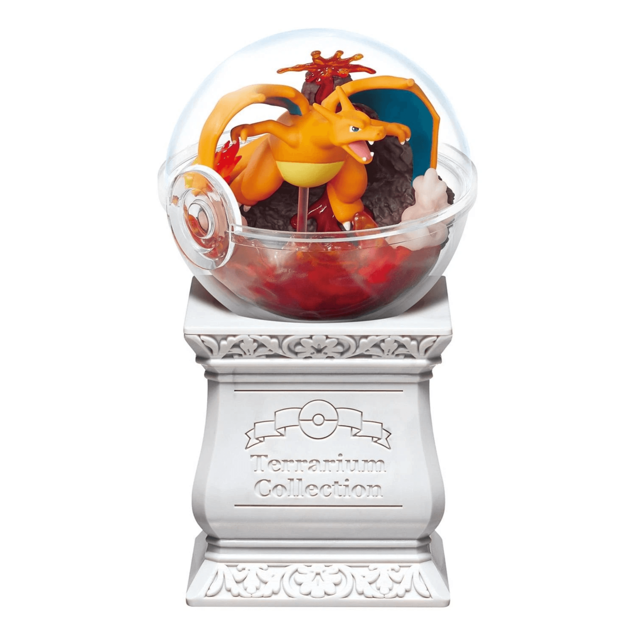 Pokemon Terrarium Collection Vol. 15 – Re-Ment Blind Box Figur med Charizard i en detaljert miniscene.