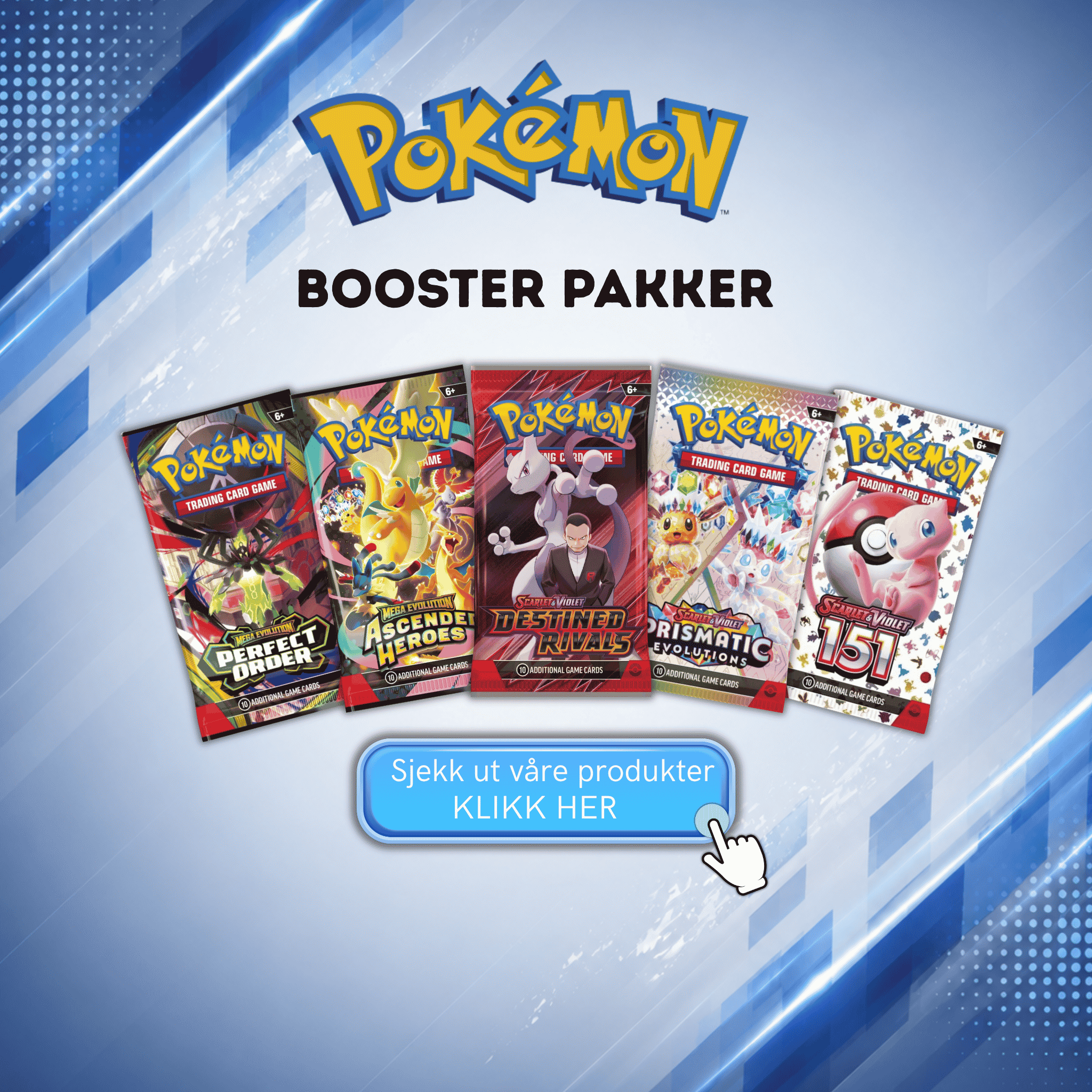Pokemon kort booster pakker samlingside