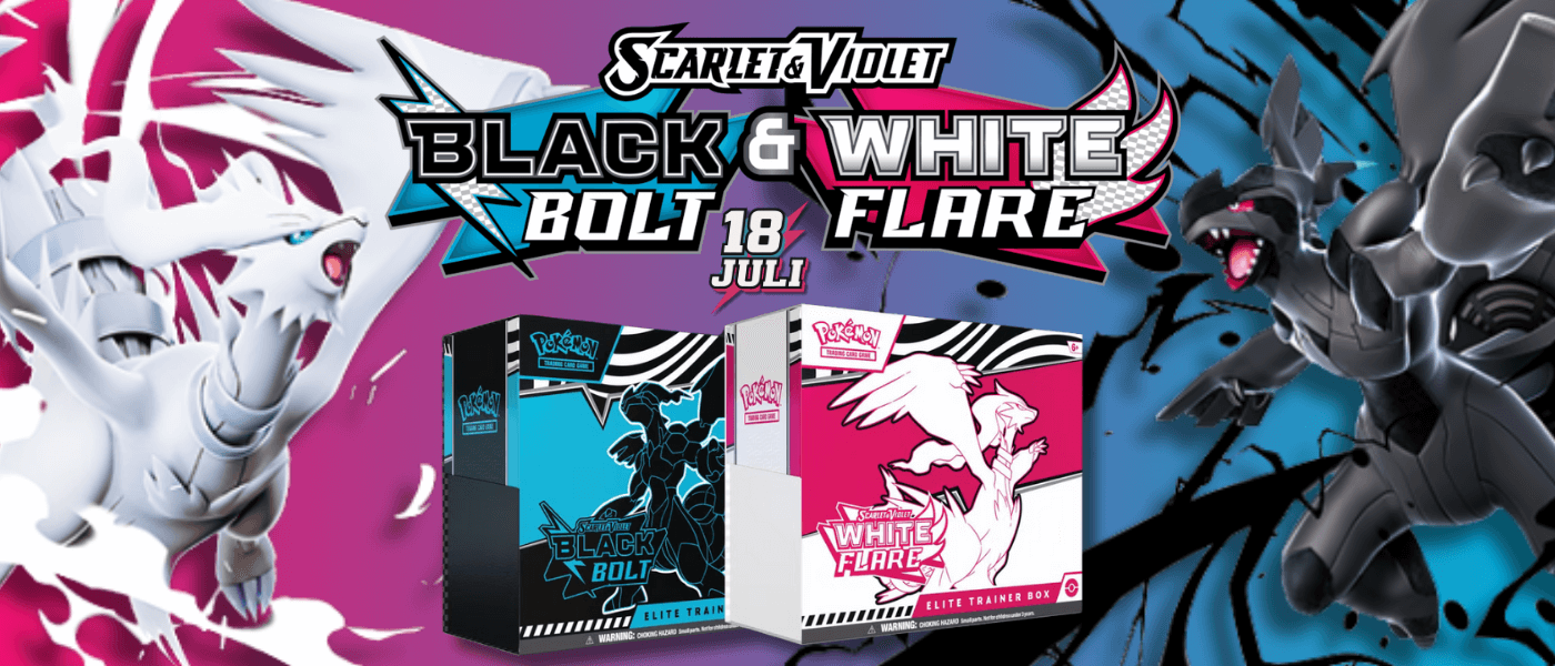 SV10.5 Pokemon Black bolt white flare banner