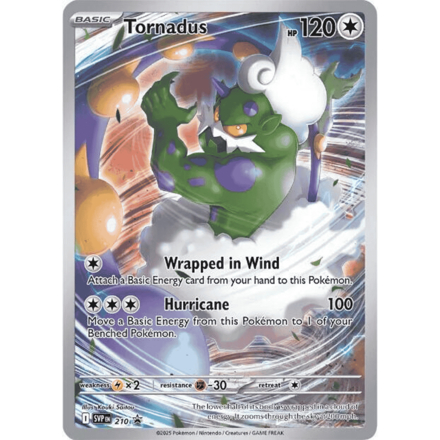 Tornadus SVP 210 Promo kort - Scarlet & Violet