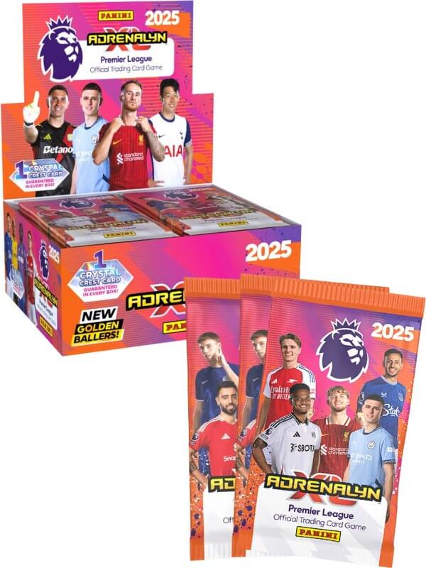 Fotballkort Panini Premier League Adrenalyn XL 24/25 booster pakke