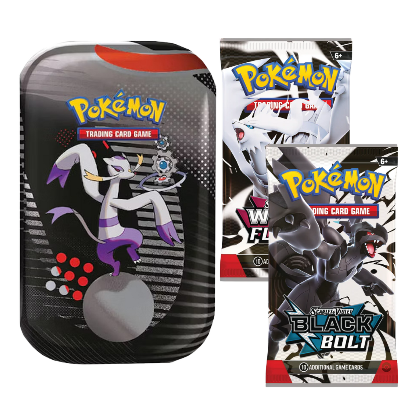 Pokemon SV10.5: Black bolt & White Flare Mini Tin