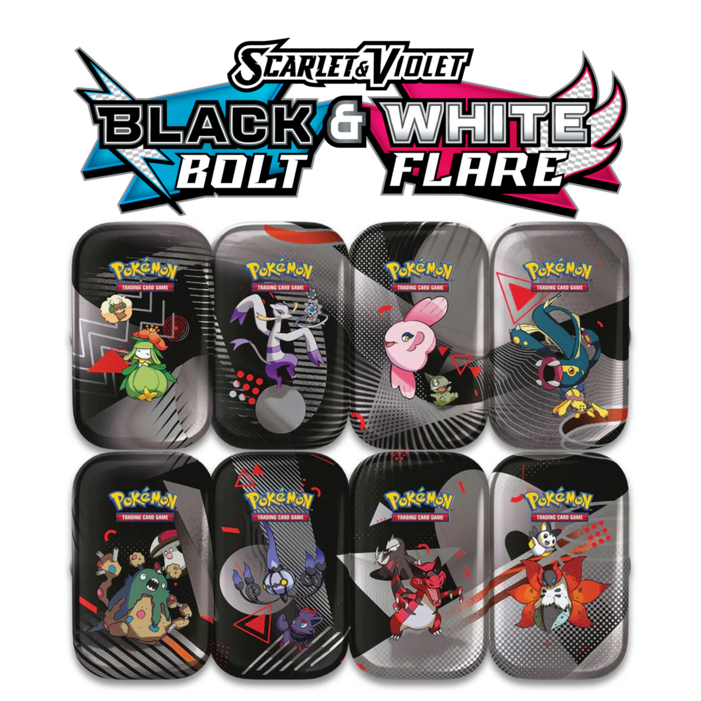 Pokemon SV10.5: Black bolt & White Flare Mini Tin
