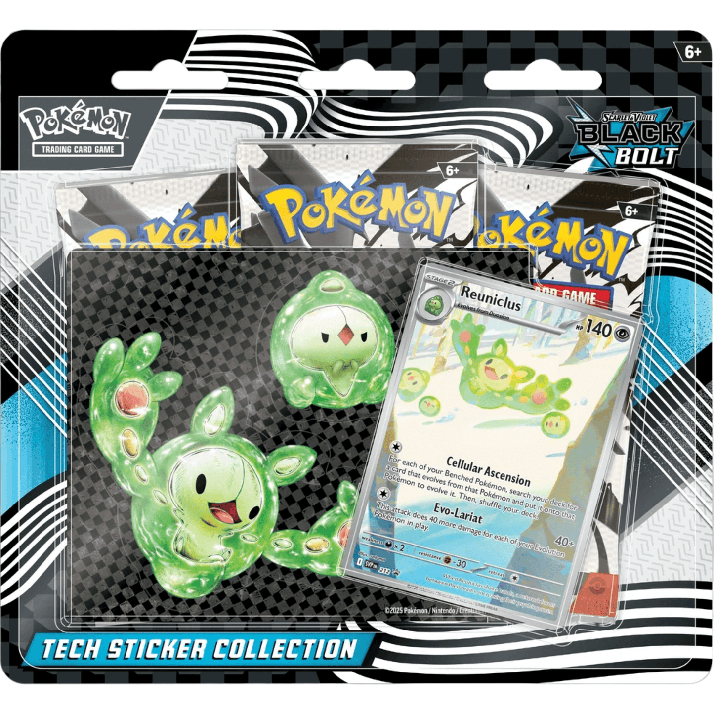 Pokemon Black Bolt Tech Sticker Coll