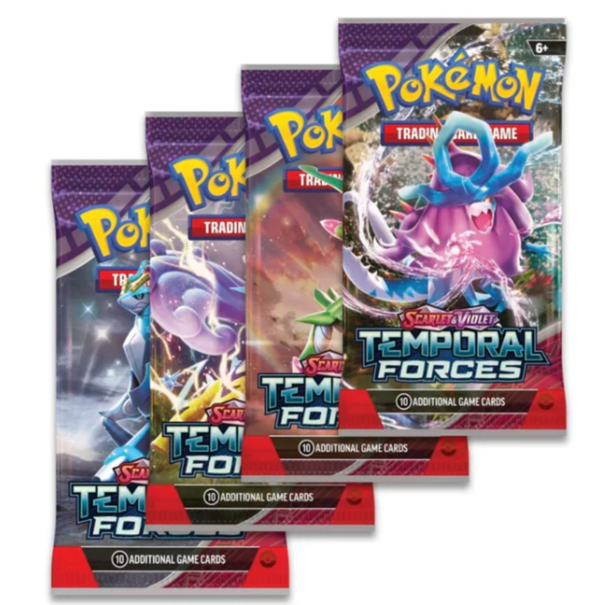 Pokemon SV5: Temporal Forces Booster pakke art set
