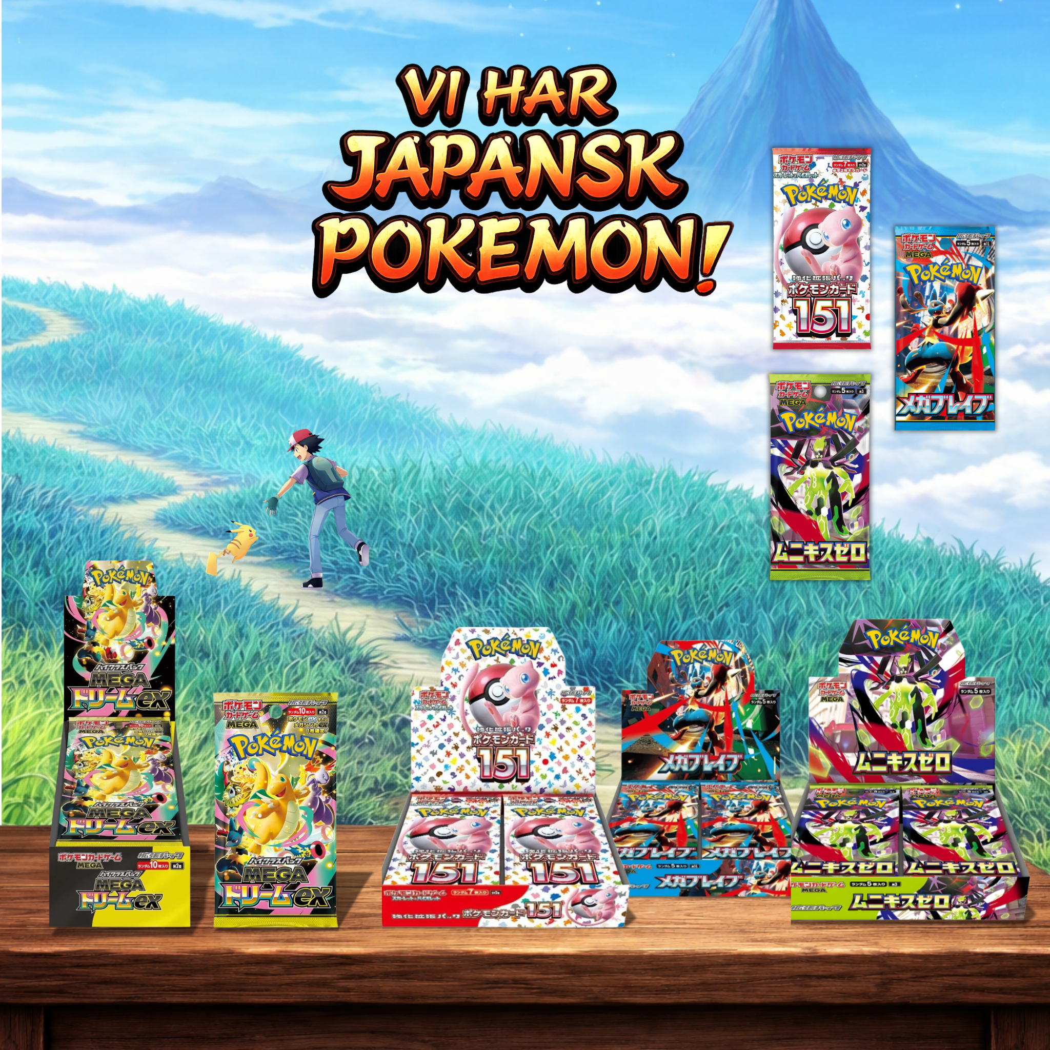 Japansk Pokemon Kort Norge