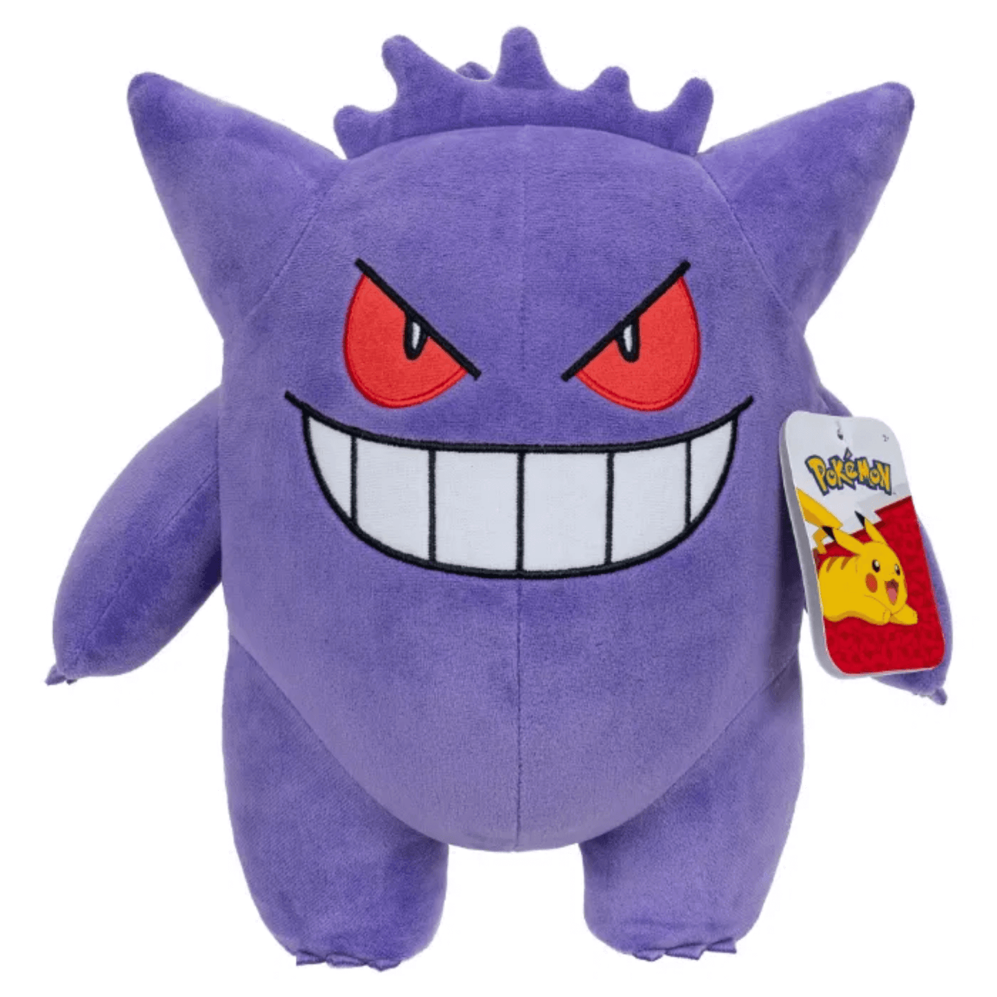 Pokémon Plush 30 cm – Gengar, offisielt lisensiert, myk og kosete bamse i lilla farge.
