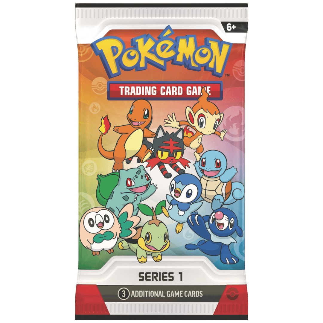 Pokémon: First Partner Illustration Collection - Series 1 featuring iconic characters from the trading card game.
