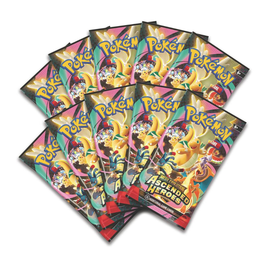Pokémon: Mega Evolution - Ascended Heroes Premium Poster Collection - Mega Gardevoir ex collectible booster packs.