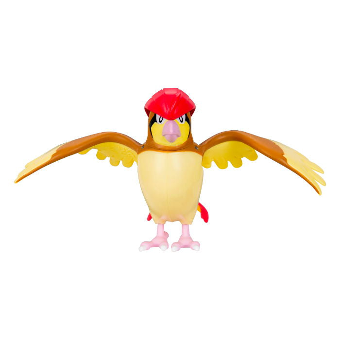 Pokemon Battle Figure Pidgeotto with outstretched wings and vibrant colors, perfect for collectors and fans.