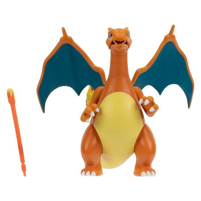 Pokemon Battle Figure Charizard with wings and flame tail accessory