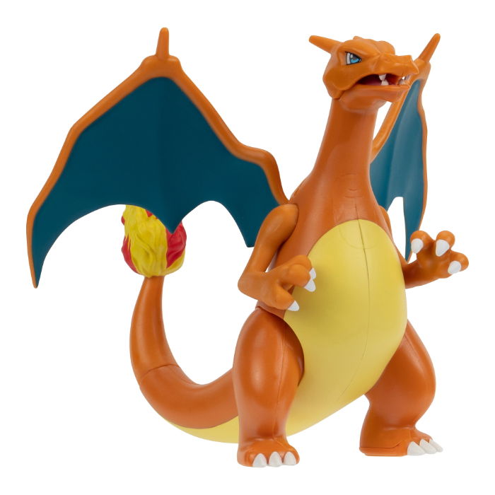 Pokemon Battle Figure Charizard, a detailed action figure showcasing Charizard with wings and vivid colors.