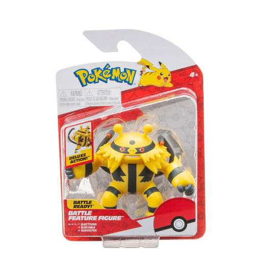 Pokemon Battle Feature Figure Electivire in packaging, showcasing its deluxe action features.