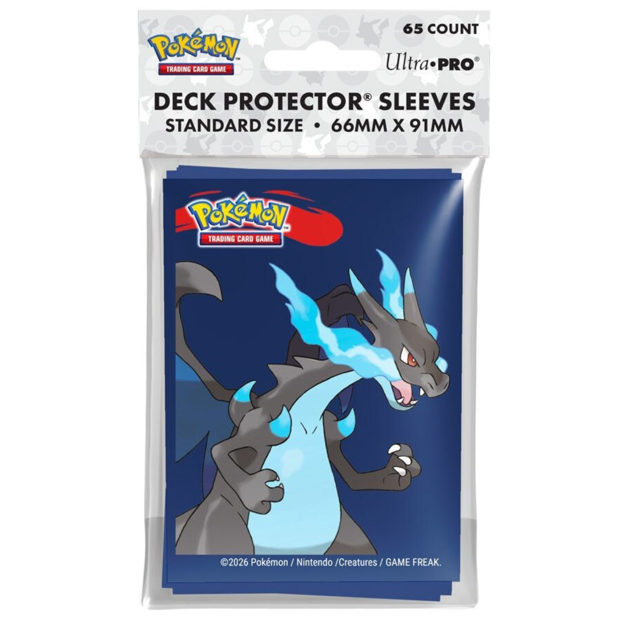 Deck Protector: Pokemon: Mega Charizard X Sleeves (65stk)