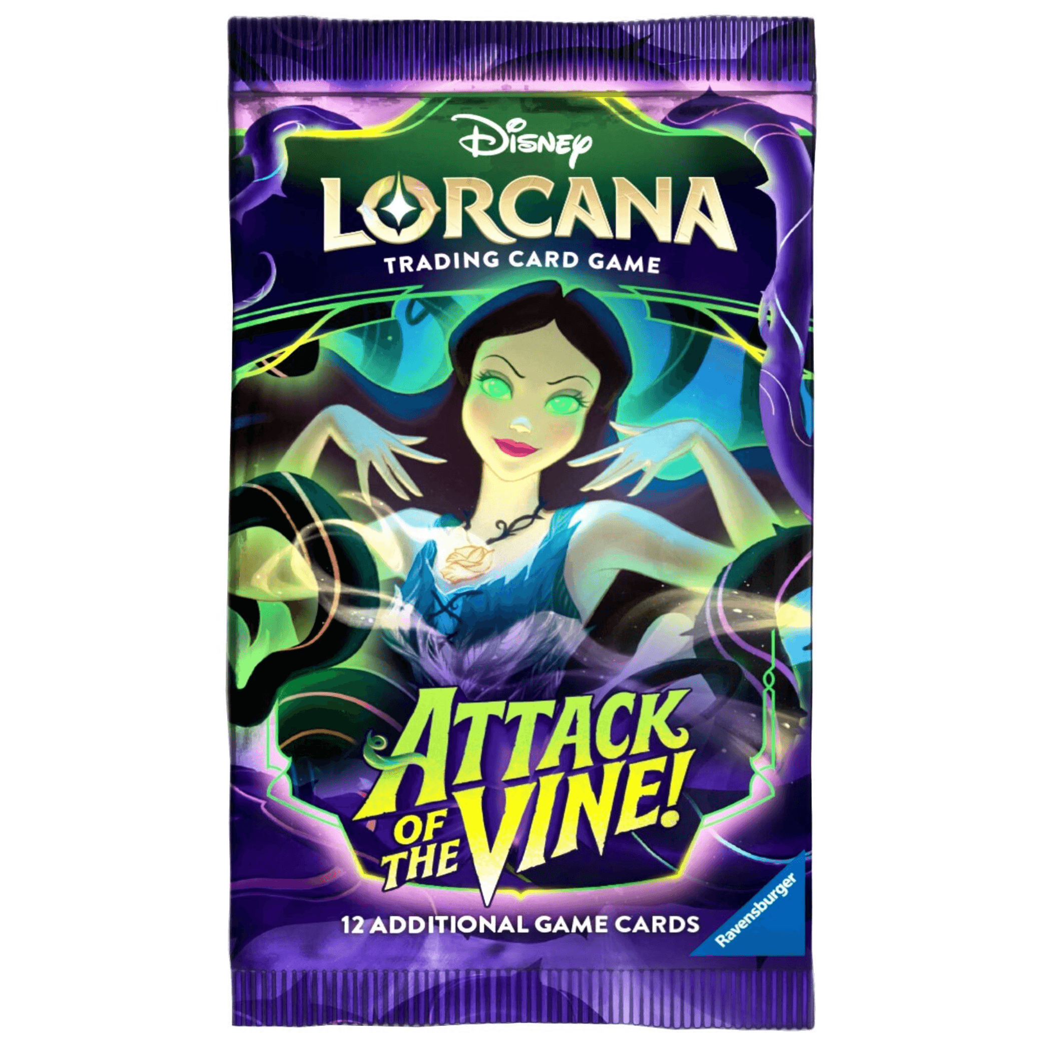 Disney Lorcana Attack of the Vine booster display package featuring a character from the game.