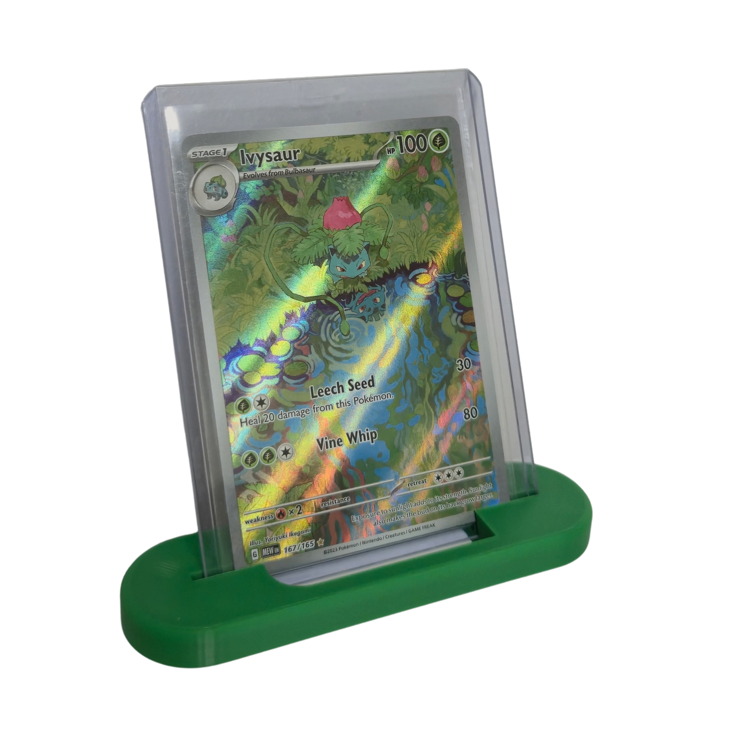 Epicards toploader stand/stativ grønn