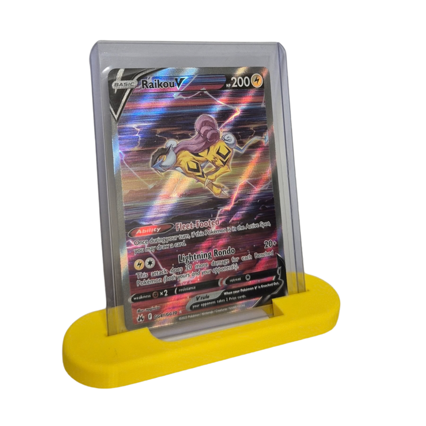 Epicards toploader stand/stativ gul