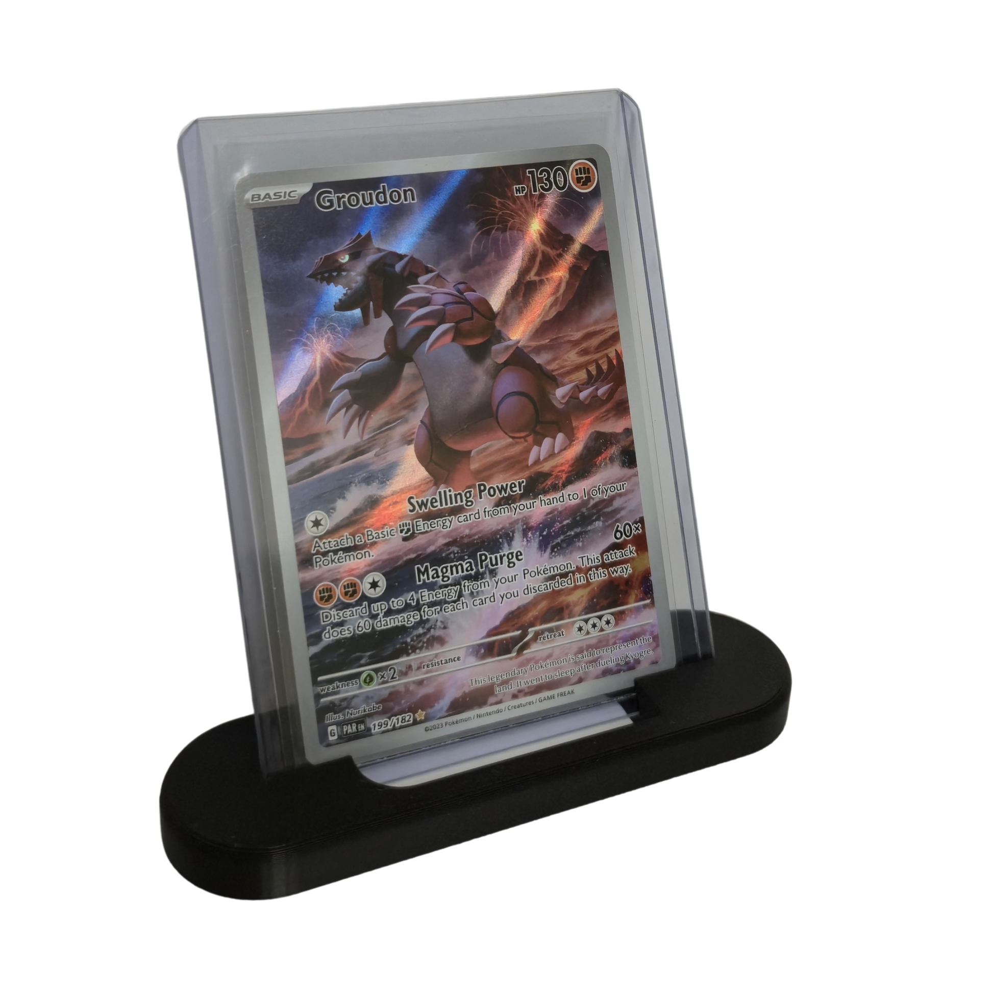 Epicards toploader stand/stativ svart