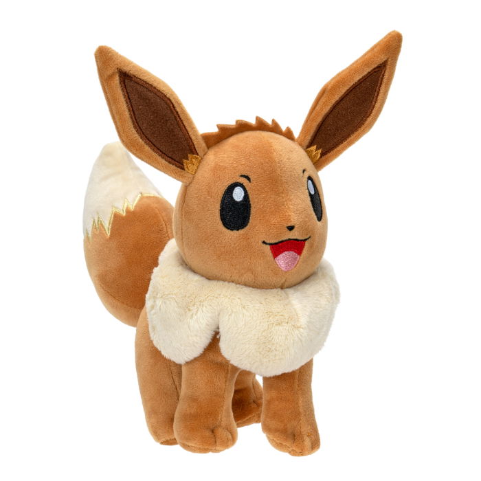 Pokémon Eevee plysjbamse 30 cm med myk pels og store øyne, perfekt for barn og samlere.