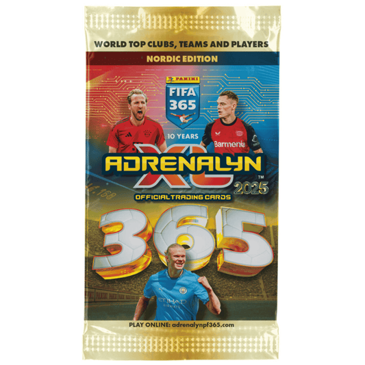 Fotballkort Panini FIFA 365 Adrenalyn XL 2025 Boosterpakke med 6 fotballkort
