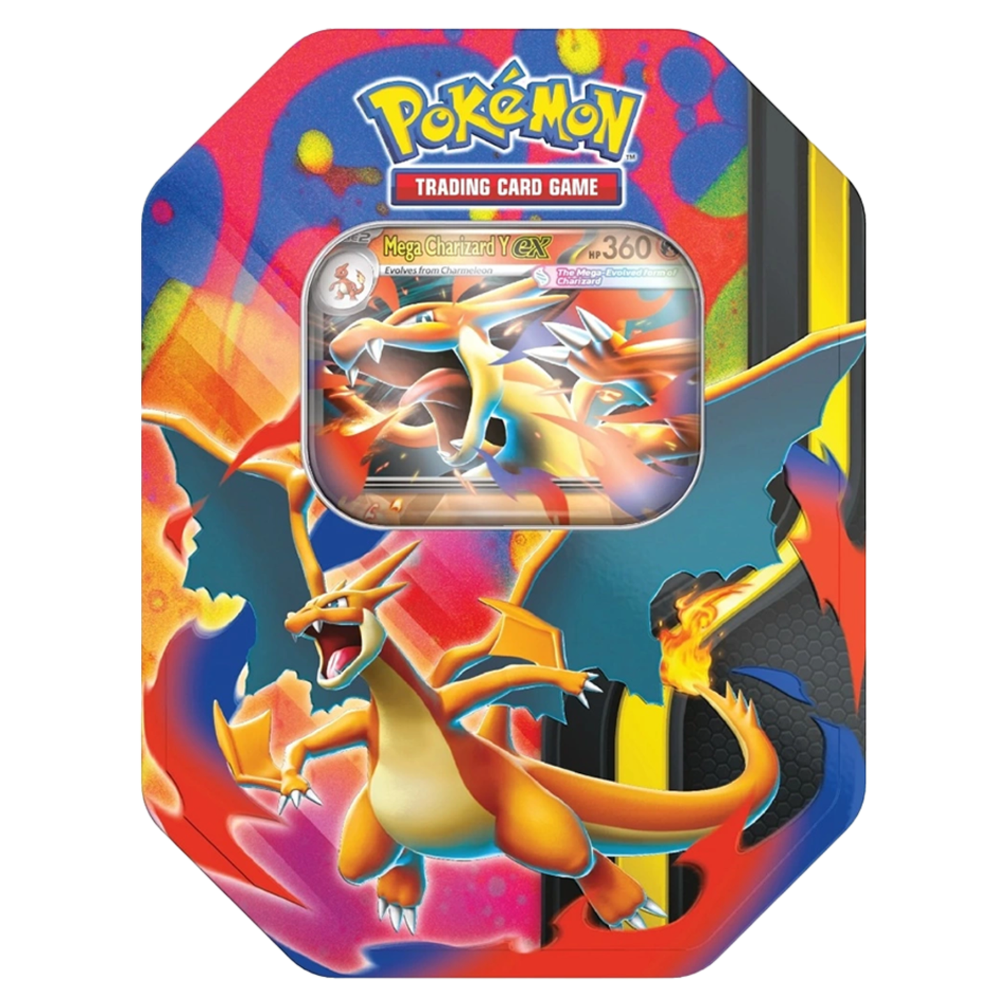 Poke Tin Spring 2026: Mega Charizard Y ( Max 1 Pr Husstand) in vibrant collectible tin design by Pokémon