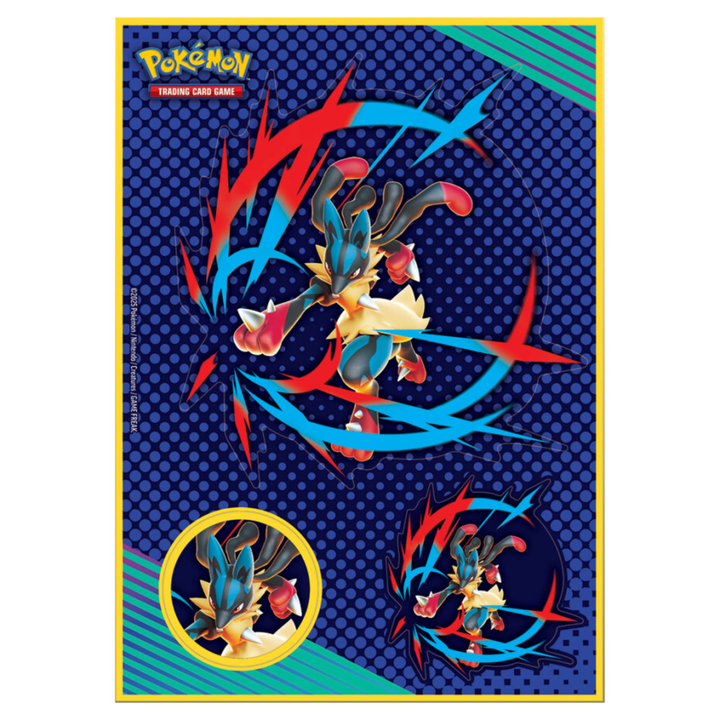 Pokemon Collector`s Chest Des25 featuring vibrant Pokémon illustrations and designs.
