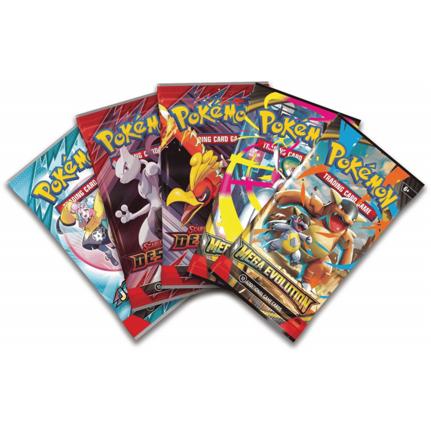 Pokemon Mega Lucario EX Figure Collection - fem Pokémon trading card booster packs i ulike design.