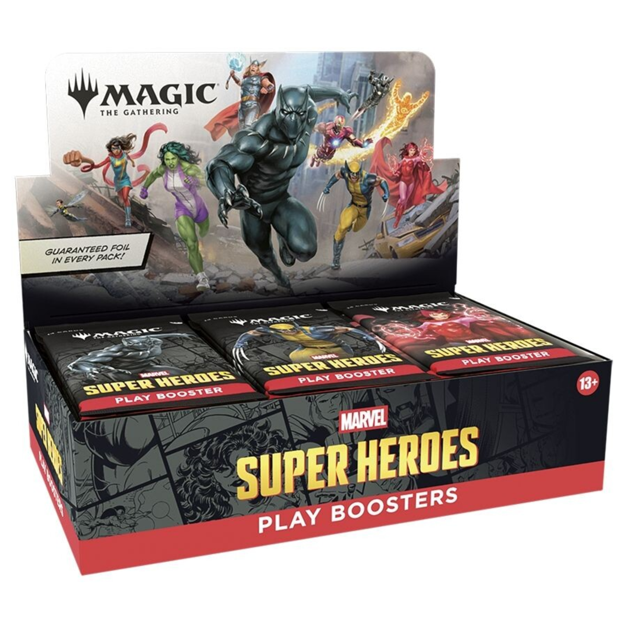 Magic the gathering Marvel super heroes Play booster display