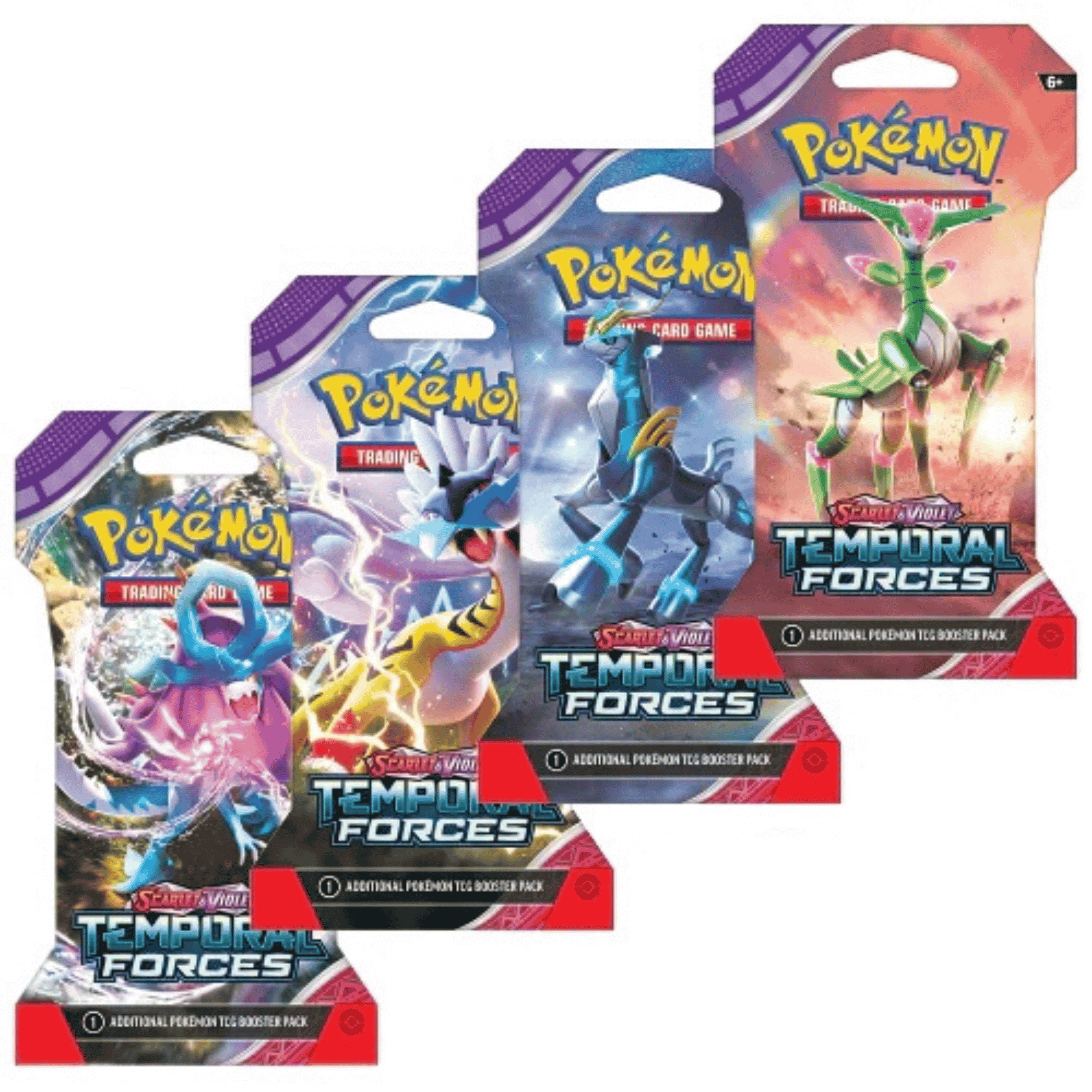Pokemon SV5: Temporal Forces Sleeved booster pakke artset