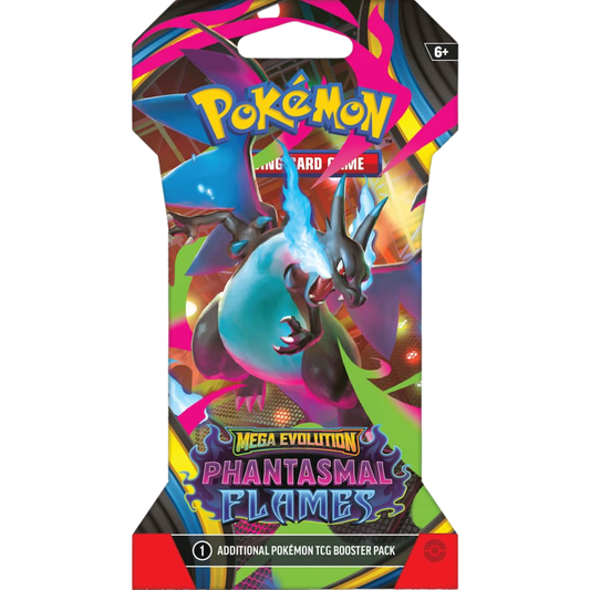 pokemon mega evolution phantasmal flames sleeved booster pakke