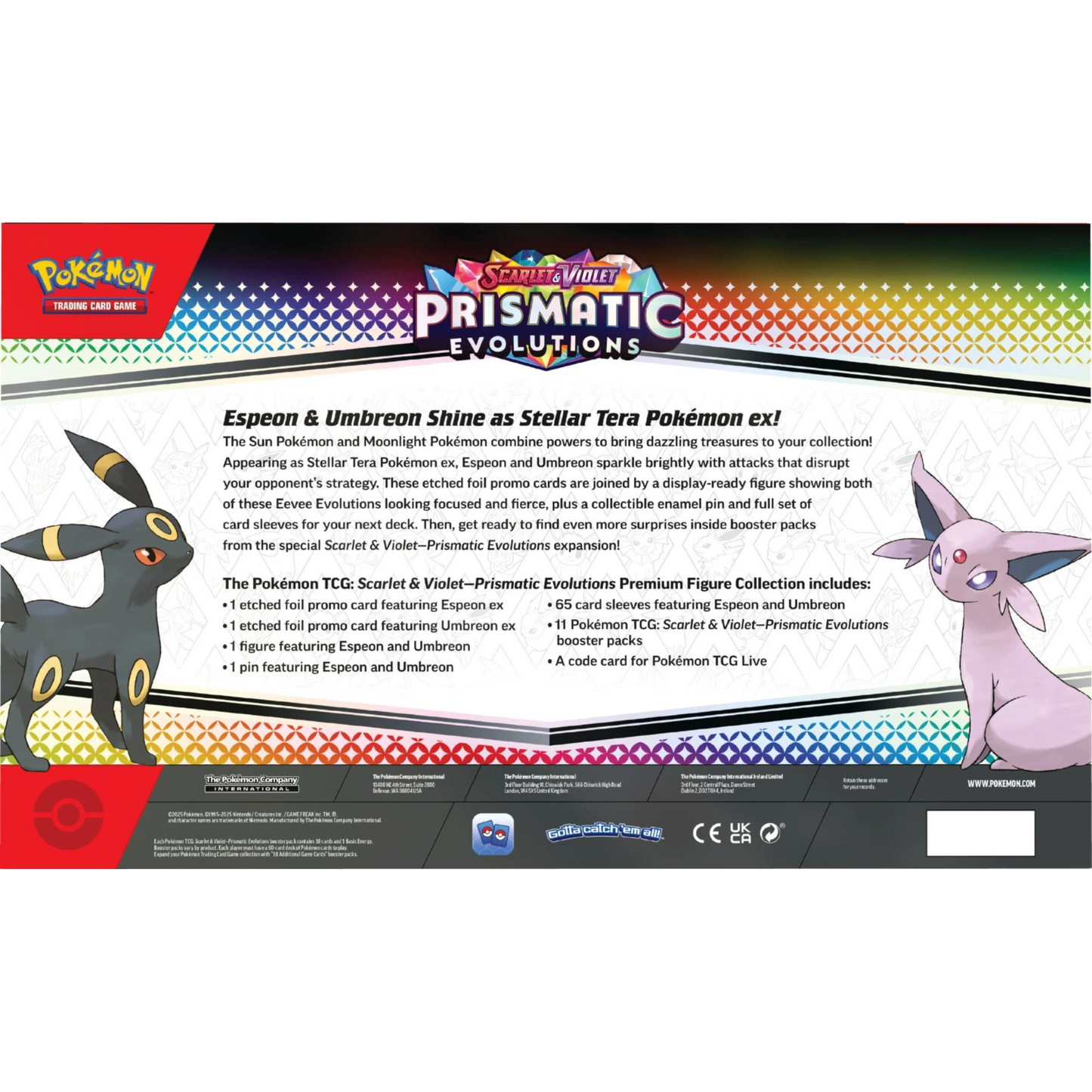 Pokemon SV8.5 Prismatic Evolutions Premium Figure Collection Box