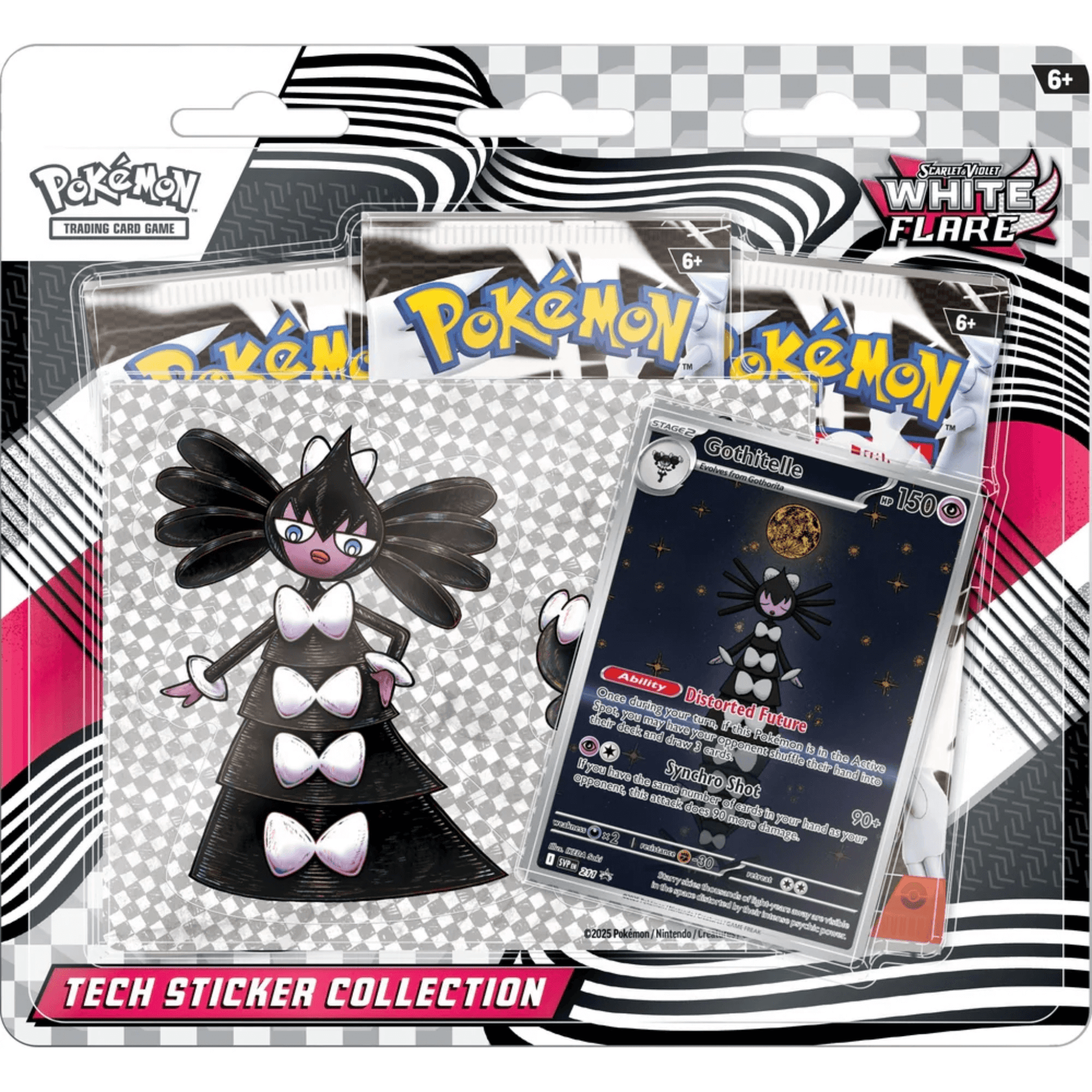 Pokemon White Flare Tech Sticker Collection
