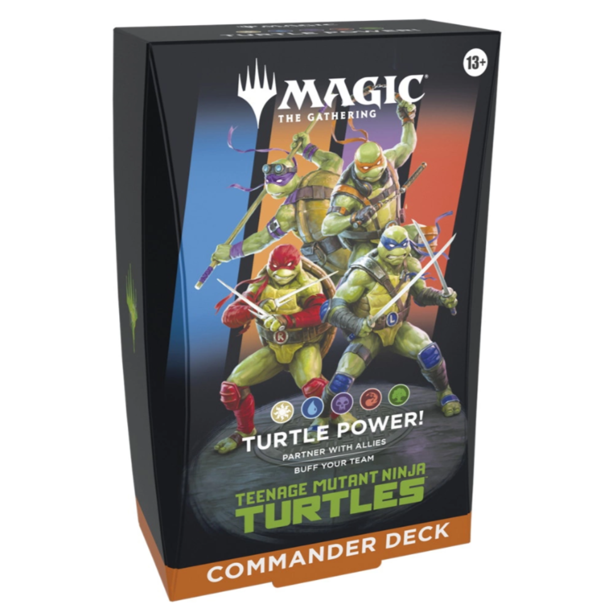 Magic The Gathering - Teenage Mutant Ninja Turtles TMNT Commander Deck featuring the heroes in a half shell.