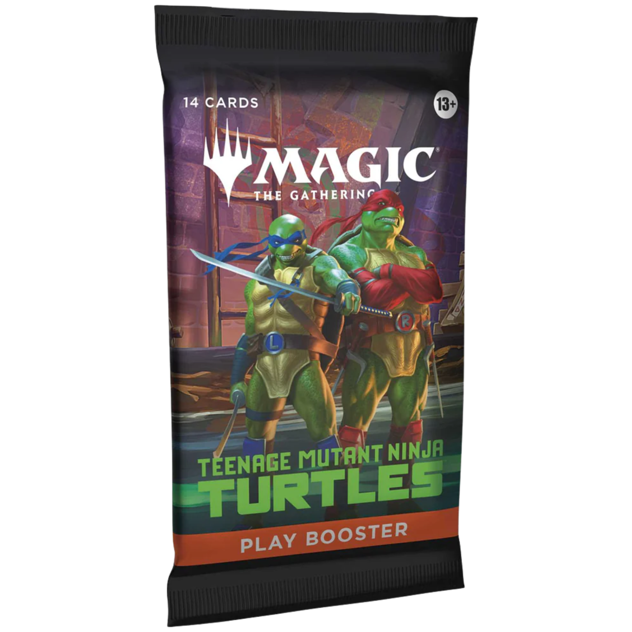 Magic The Gathering - Teenage Mutant Ninja Turtles TMNT Play Booster Display pack with two turtles on the front.