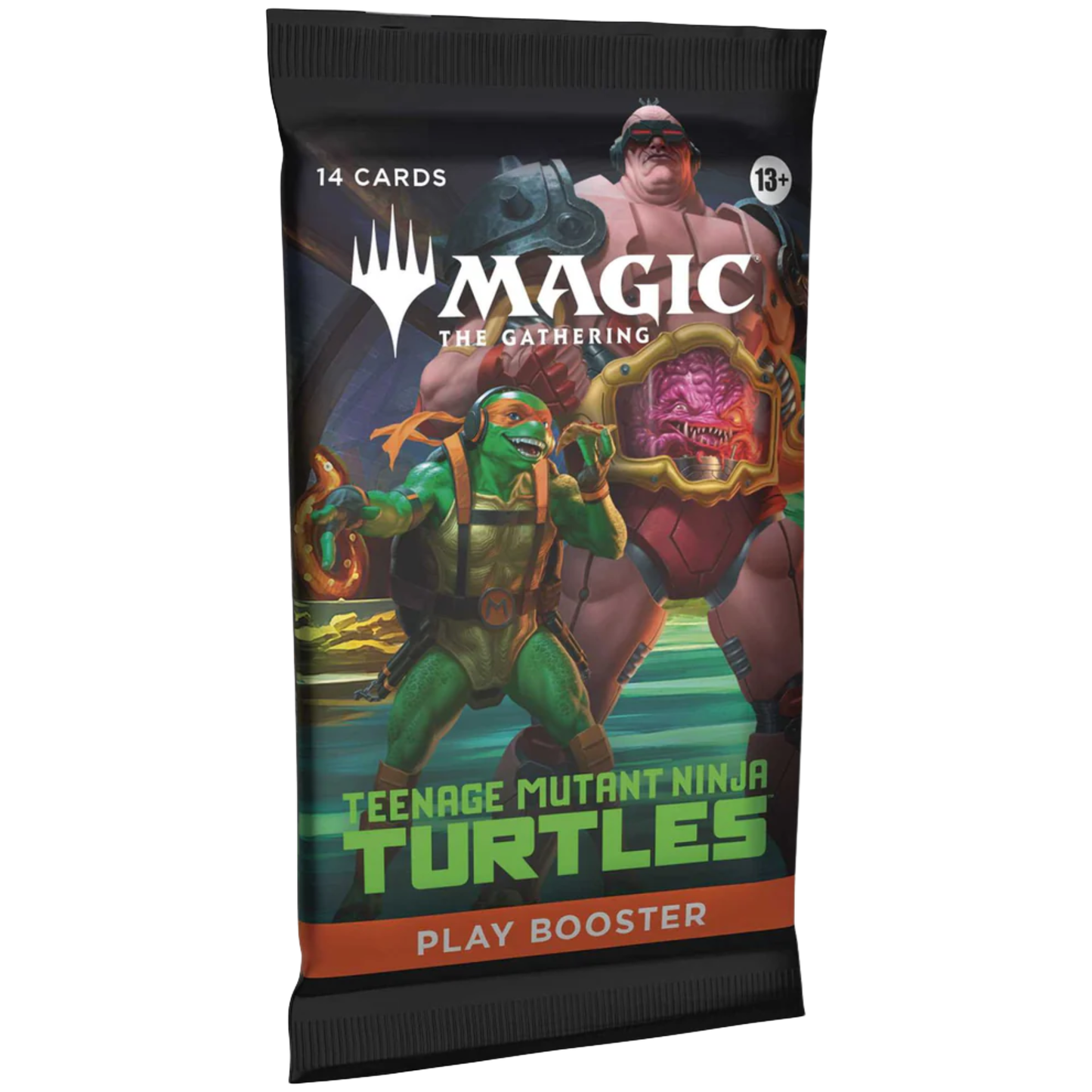 Magic The Gathering - Teenage Mutant Ninja Turtles TMNT Play Booster Display packaging featuring characters and cards.